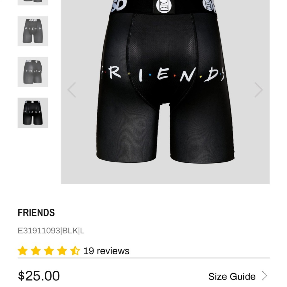 🟨 FRIENDS 🟨 PSD BOXER BRIEFS “MENS”